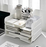 Desktop Storage Box Transparent Acrylic Desk Storage Rack